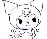Coloriage Kuromi &agrave; l'indice &agrave; dessiner