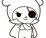 Coloriage Kuromi comme un pirate