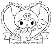 Coloriage Kuromi de l'anime de Sanrio