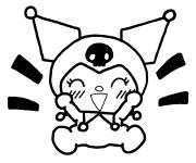 Coloriage Kuromi de Sanrio cool