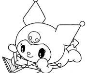 Coloriage Kuromi &eacute;crit ses notes