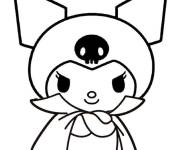 Coloriage Kuromi en cape
