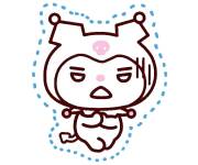 Coloriage Kuromi en contour
