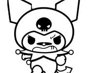 Coloriage Kuromi en courant