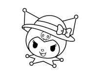 Coloriage Kuromi en volant