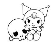 Coloriage Kuromi et crane