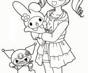 Coloriage Kuromi et Uta Yumeno