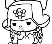 Coloriage et dessins gratuit Kuromi rigolote à imprimer