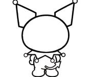 Coloriage Kuromi sans visage