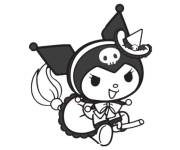 Coloriage Kuromi sur baie