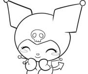 Coloriage Kuromi timide
