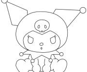 Coloriage et dessins gratuit Kuromi vectoriel à imprimer