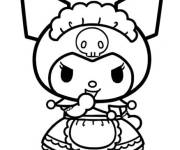 Coloriage Kuromiin uniforme de servante