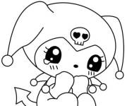 Coloriage Les larmes sur les yeux de Kuromi
