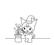 Coloriage Magicienne Kuromi
