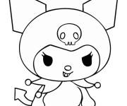 Coloriage M&eacute;chant Kuromi