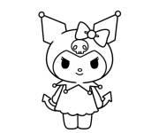 Coloriage silhouette de Kuromi