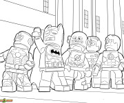 Coloriage et dessins gratuit Légo Batman à imprimer