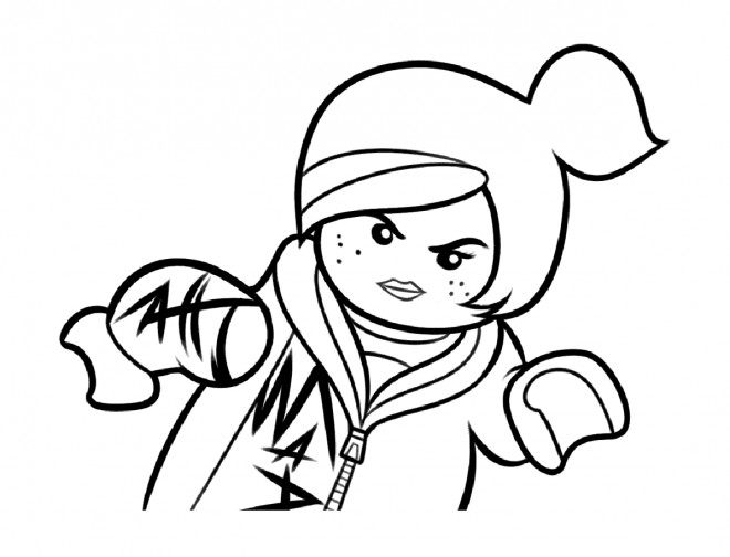 Coloriage Légo Fille dessin gratuit à imprimer