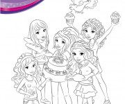 Coloriage et dessins gratuit Légo Friends à imprimer