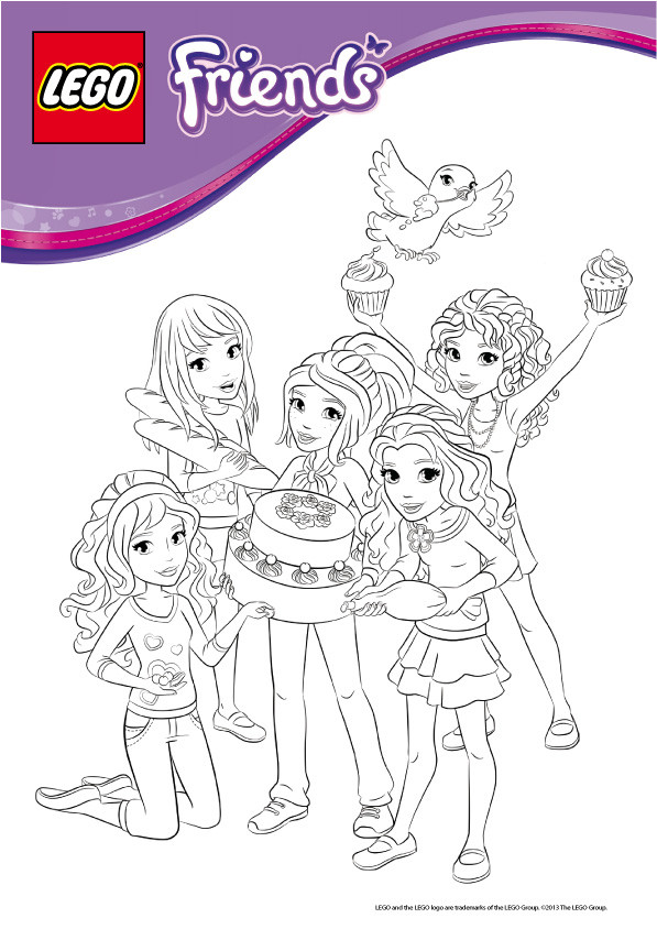 Coloriage Légo Friends dessin gratuit à imprimer