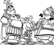 Coloriage Ast&eacute;rix et le romain
