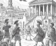 Coloriage Carthage a battu Rome