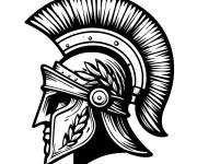 Coloriage Casque de centurion romain antique