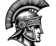 Coloriage Casque de centurion romain antique en ligne