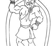Coloriage C&eacute;sar drole