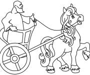 Coloriage et dessins gratuit Char romain à imprimer
