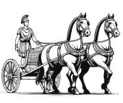 Coloriage Char Romain v&eacute;hicule d'arm&eacute;