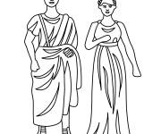 Coloriage Citoyens romains