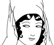 Coloriage Coiffe de la Rome antique