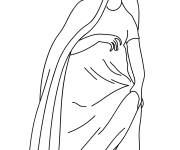 Coloriage Coiffe &eacute;trusque facile