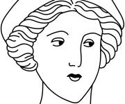 Coloriage Coiffe romaine facile