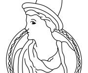 Coloriage Coiffure de la mode de Rome