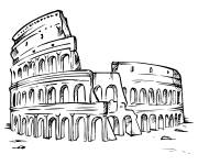 Coloriage Colis&eacute;e de Rome antique