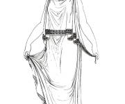 Coloriage Danseuse romaine