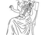 Coloriage D&eacute;esse romaine