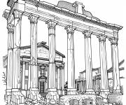 Coloriage Dessin de Forum Romain
