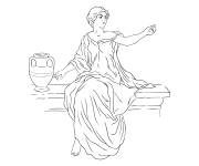 Coloriage Femme de l'Ancient Rome
