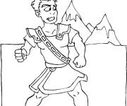 Coloriage General de Rome aux Alpes