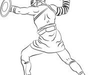 Coloriage Gladiateur pendant le show