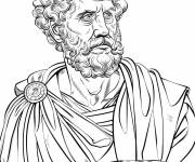 Coloriage Hadrien de Rome