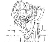 Coloriage Jeune femme romaine