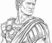 Coloriage Jules C&eacute;sar adulte