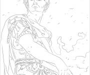 Coloriage Jules C&eacute;sar de Rome antique