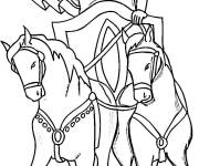 Coloriage Jules C&eacute;sar en noir et blanc