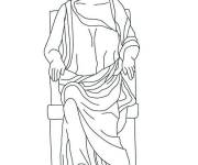 Coloriage Junon de Rome